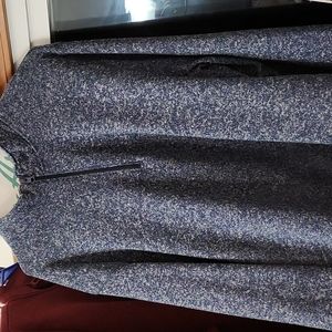 3xlt pullover blue 1/4 zip